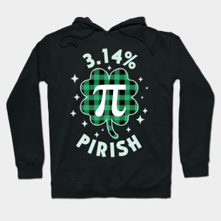 3.14% Pirish Saint Patricks Day Green Math Geek Pi Day Hoodie